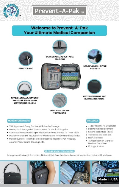 Prevent-A-Pak: Diabetes Sick Day Starter Bag